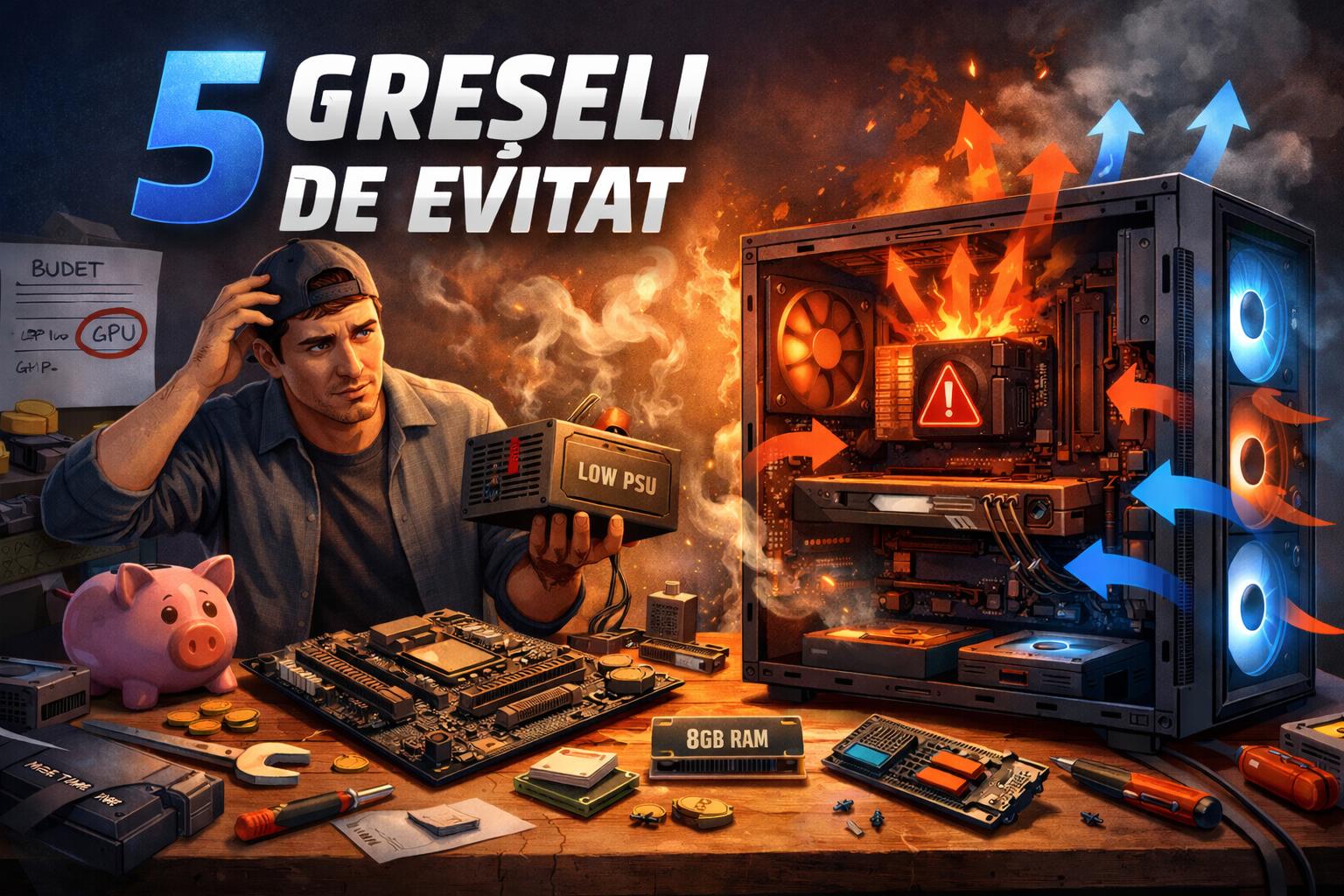 5 greșeli de evitat când îți construiești primul PC de gaming